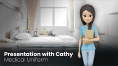 Presentation With Cathy Wear Medical Uniform – Video Template