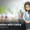 Presentation With Cathy Wear Office Uniform – Video Template