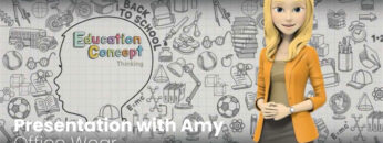 Presentation with Amy Dressed in Office Wear – Video Template