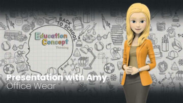 Presentation with Amy Dressed in Office Wear – Video Template