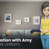 Presentation with Amy Dressed in Vest Work Uniform – Video Template