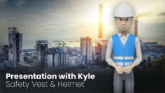 Presentation with Kyle Dressed in Safety Vest & Helmet – Video Template