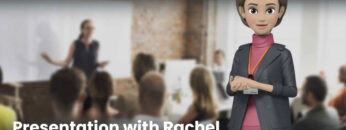 Presentation with Rachel Dressed in Turtleneck Outfit – Video Template