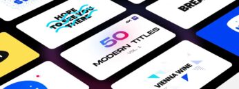 50 Modern Titles – Clean & Fresh Big Animated Titles | Video Template