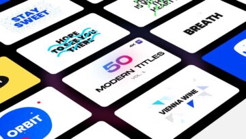 50 Modern Titles – Clean & Fresh Big Animated Titles | Video Template