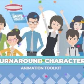 Cartoon Turnaround Character Animation Toolkit – Video Template