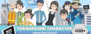 Cartoon Turnaround Character Animation Toolkit – Video Template