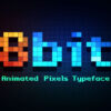 8-Bit Typeface Animation – Animated Pixels Typeface | Video Template