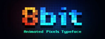 8-Bit Typeface Animation – Animated Pixels Typeface | Video Template