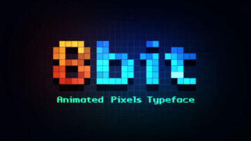 8-Bit Typeface Animation – Animated Pixels Typeface | Video Template