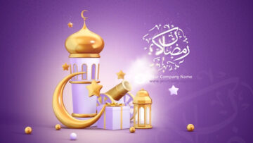 Ramadan Greeting Video Intro with Calligraphy Options – Video Template