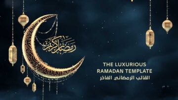 Ramadan Intro Video with Luxurious Crescent Ornaments – Video Template