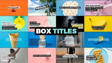 Text Animation Toolkit – Auto Resizing Title Boxes Pack | Video Template